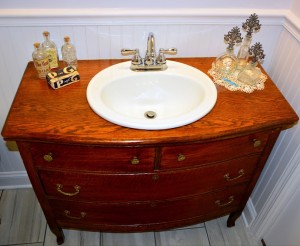 antique bathroom vanity dresser sink